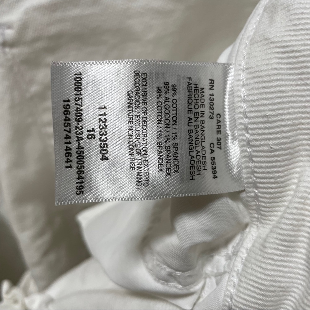 Wrangler Women's White High Rise Rodeo Straight Crop Jeans Size 16 - Picture 6 of 7